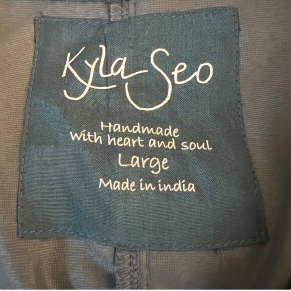 Kyla Seo Oversized Velvet Whimsigoth Fairy Grunge Jewel Top Anthro Artsy Large - Picture 7 of 10